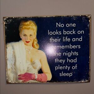 Vintage Style Wall Art with Quote